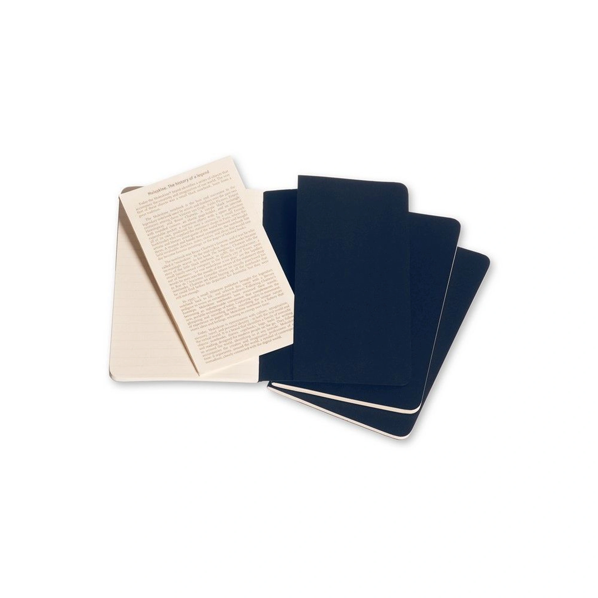 Блокнот в лінію А6 Voyager Moleskine Cahier Journal, м'яка обкладинка - Синій