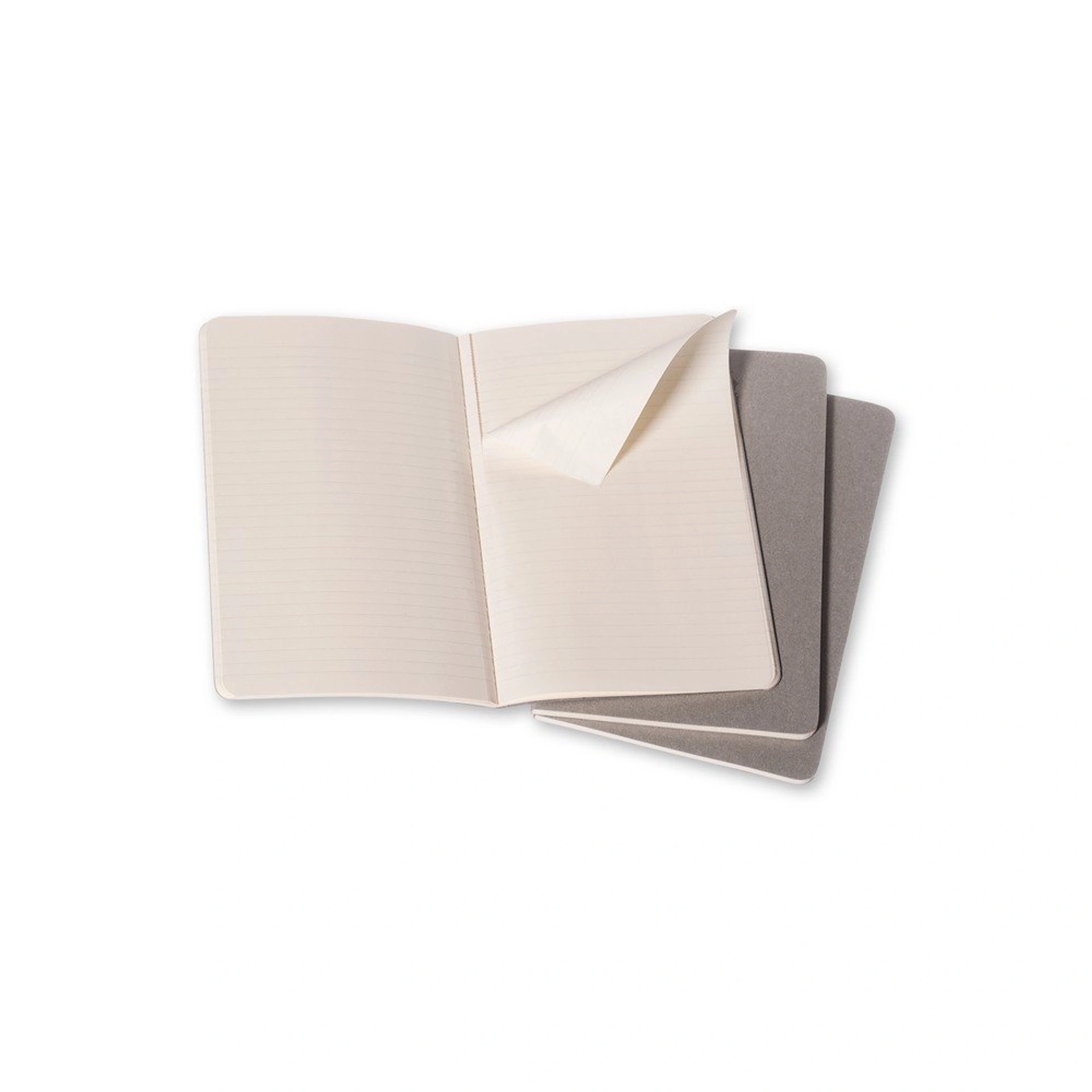Блокнот в лінію А6 Voyager Moleskine Cahier Journal, м'яка обкладинка - Сірий