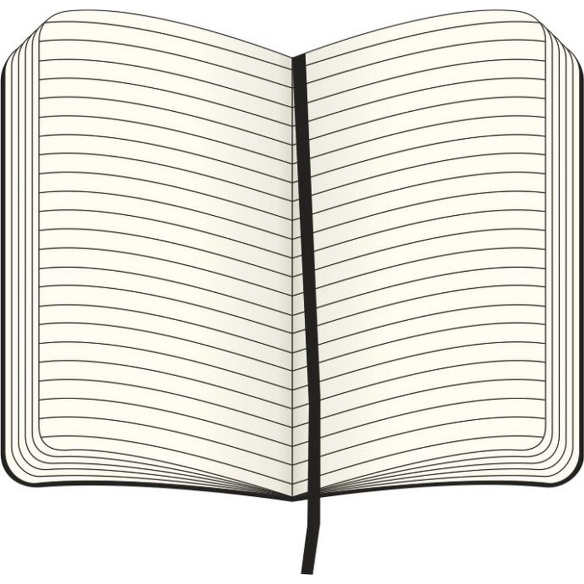 Блокнот в лінію А5 Voyager Moleskine, тверда обкладинка - Чорний