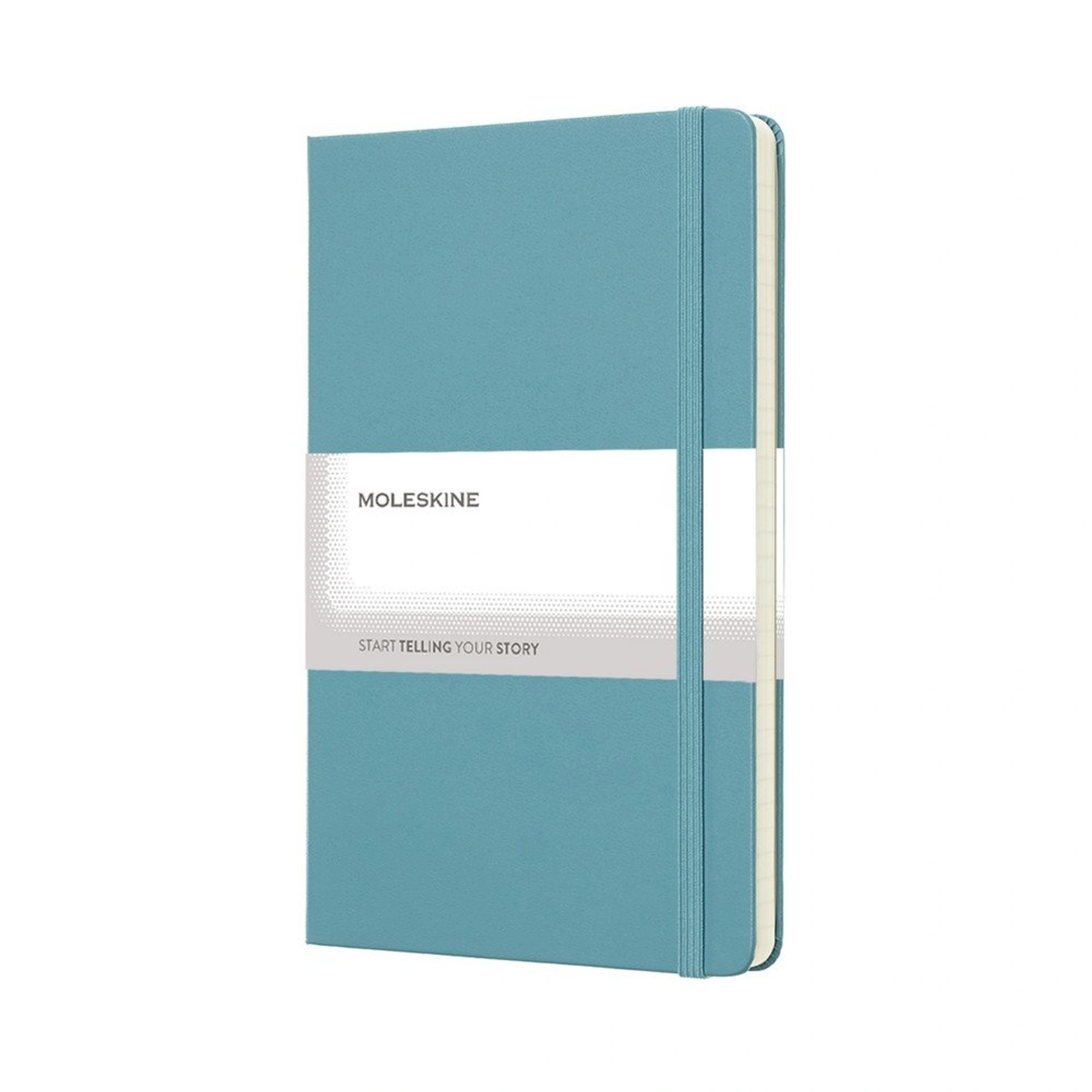 Блокнот в лінію А5 Voyager Moleskine, тверда обкладинка - Бірюзовий