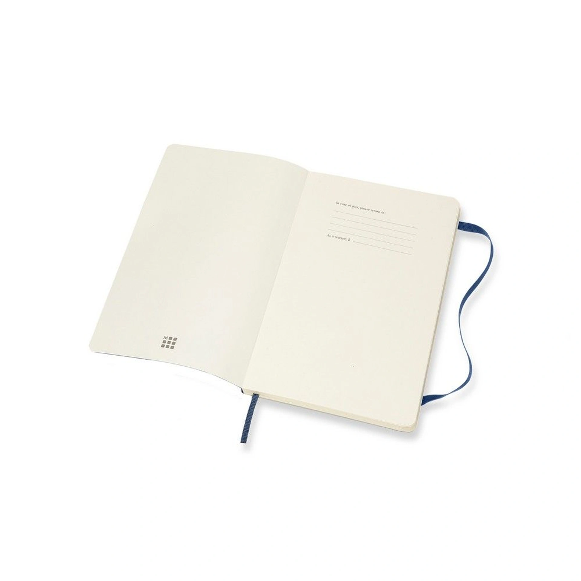 Блокнот в лінію А5 Voyager Moleskine, тверда обкладинка - Темно-синій