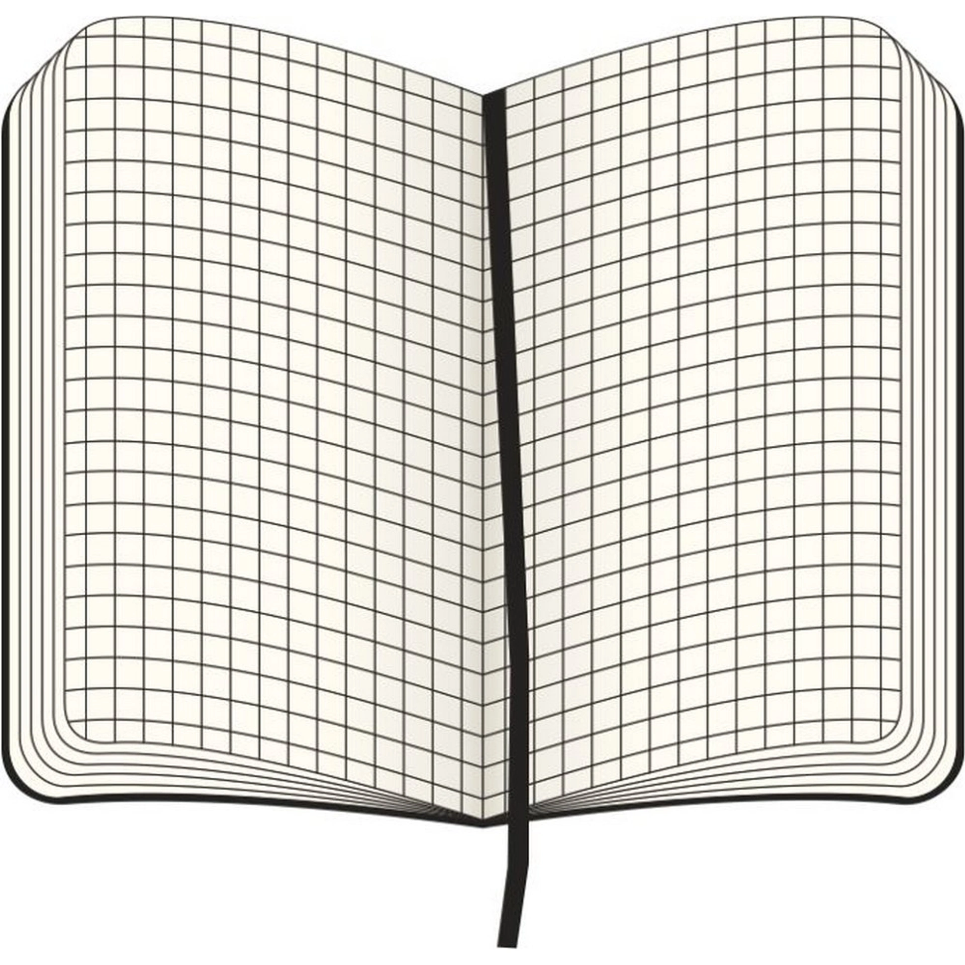 Блокнот в клітинку А5 Voyager Moleskine, тверда обкладинка - Чорний