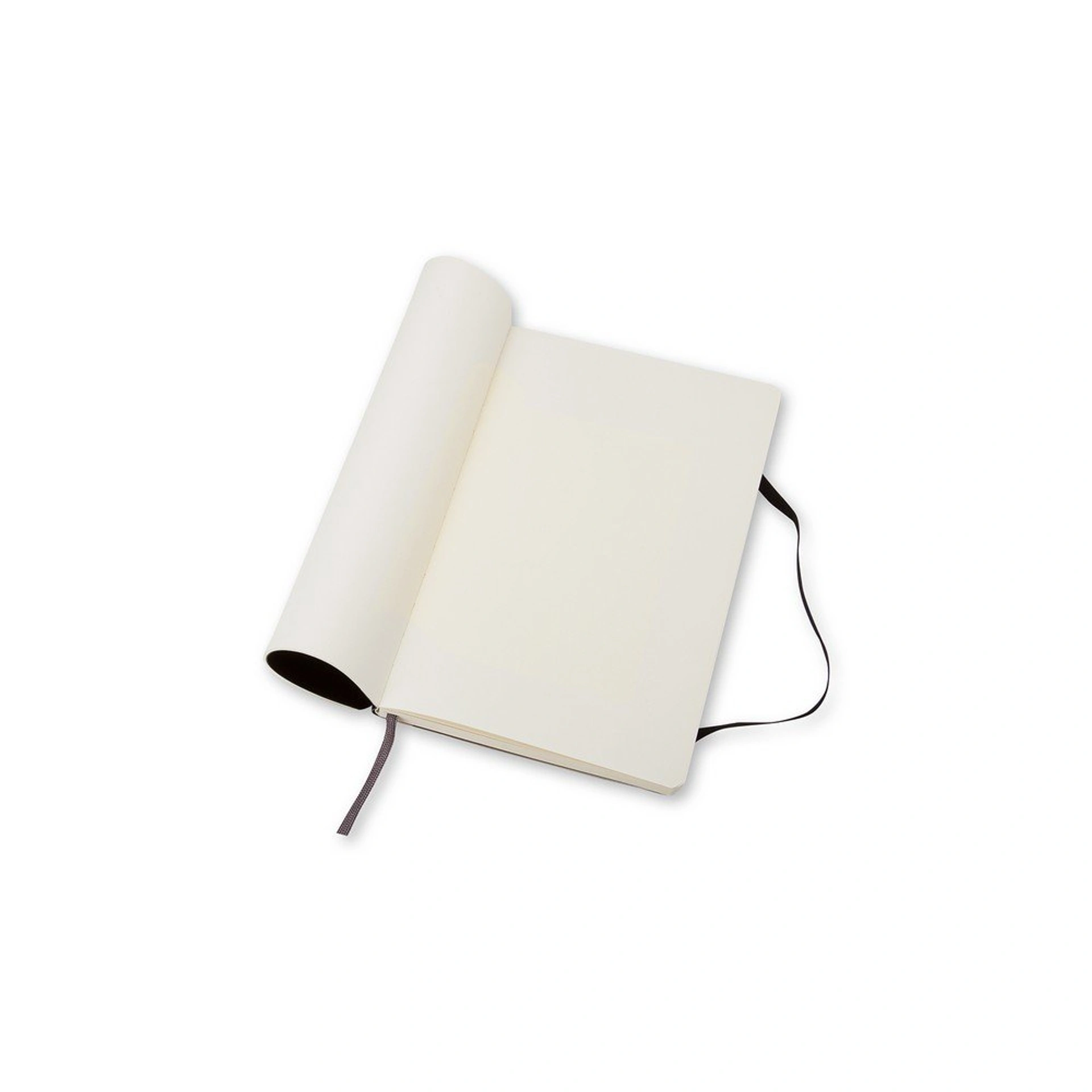 Блокнот без лініювання А5 Voyager Moleskine, м'яка обкладинка - Чорний