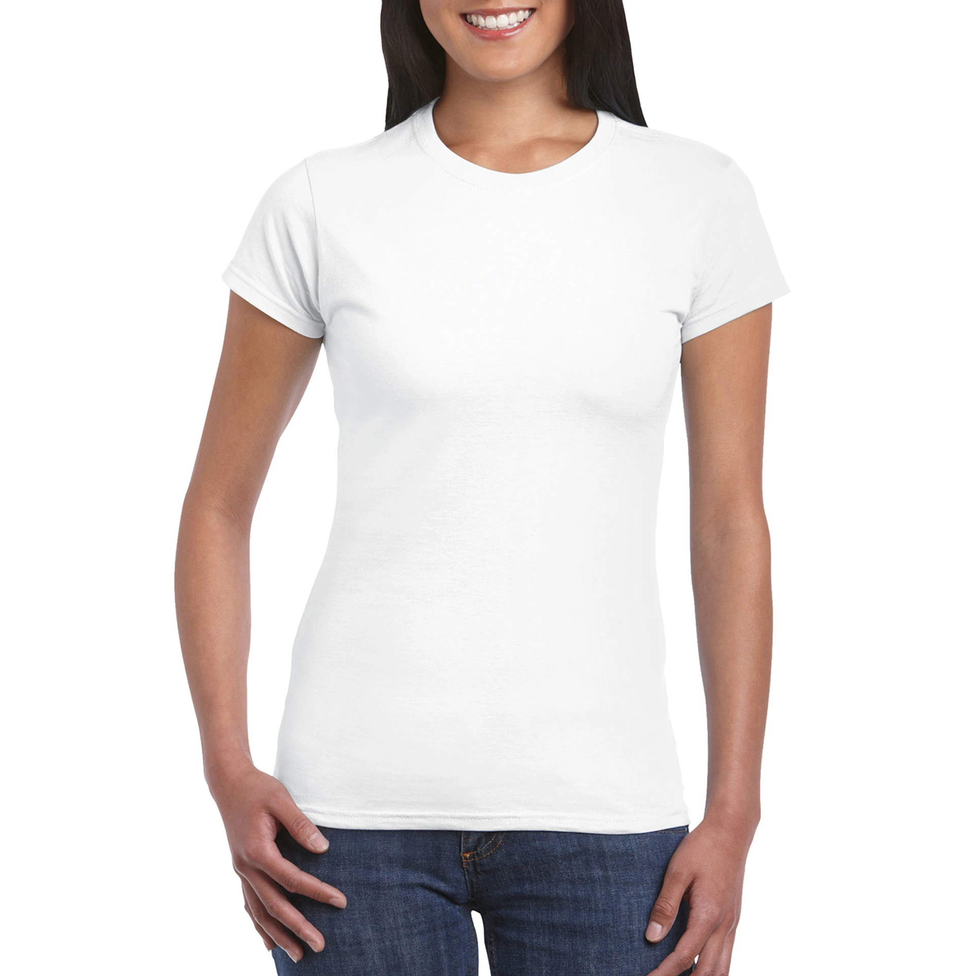 Футболка жіноча SoftStyle 153 - white / 2XL