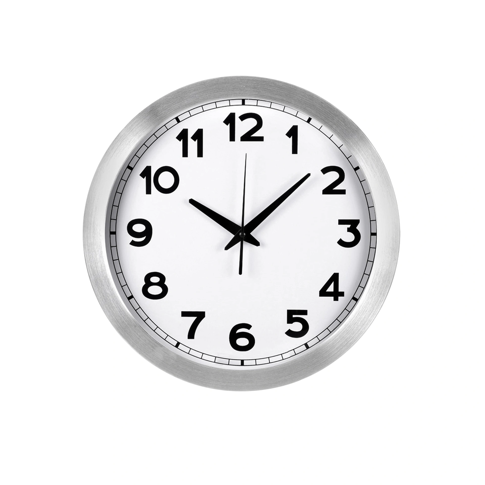 Годинник настінний 30 см., TimeWheel, TM TEG - срібний
