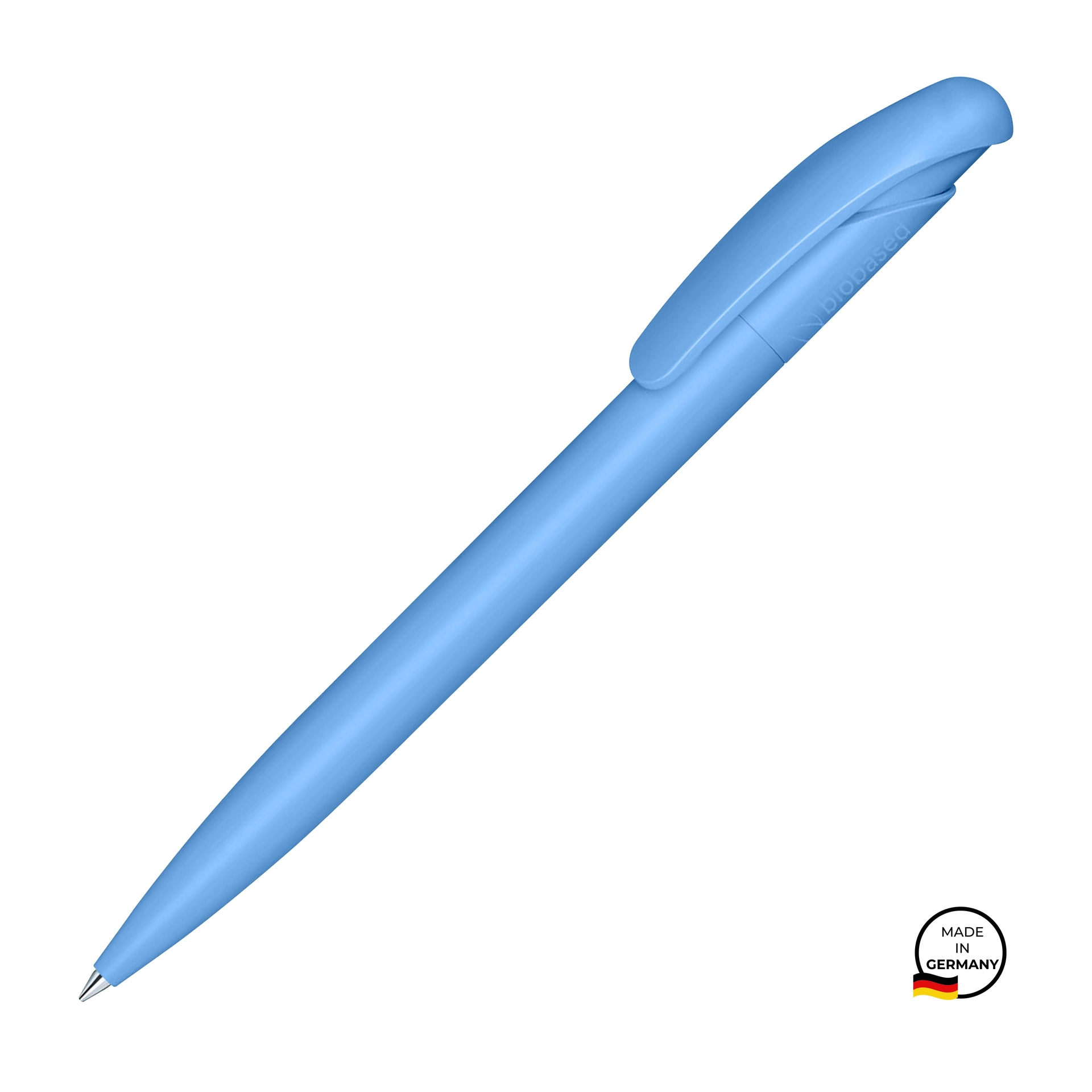 Ручка кулькова, пластикова Nature Plus Matt Basic, ТМ Senator - light blue 279