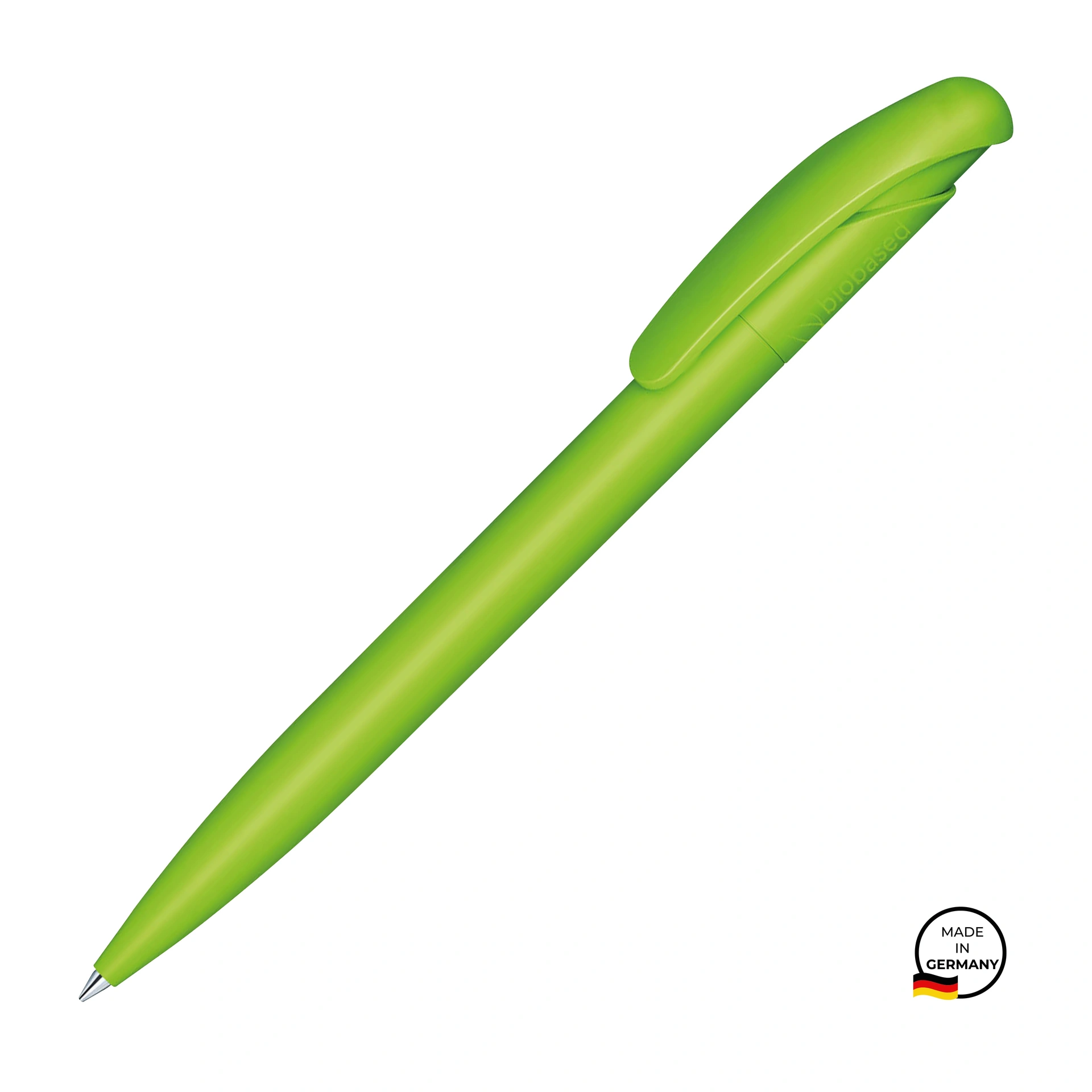 Ручка кулькова, пластикова Nature Plus Matt Basic, ТМ Senator - green 376