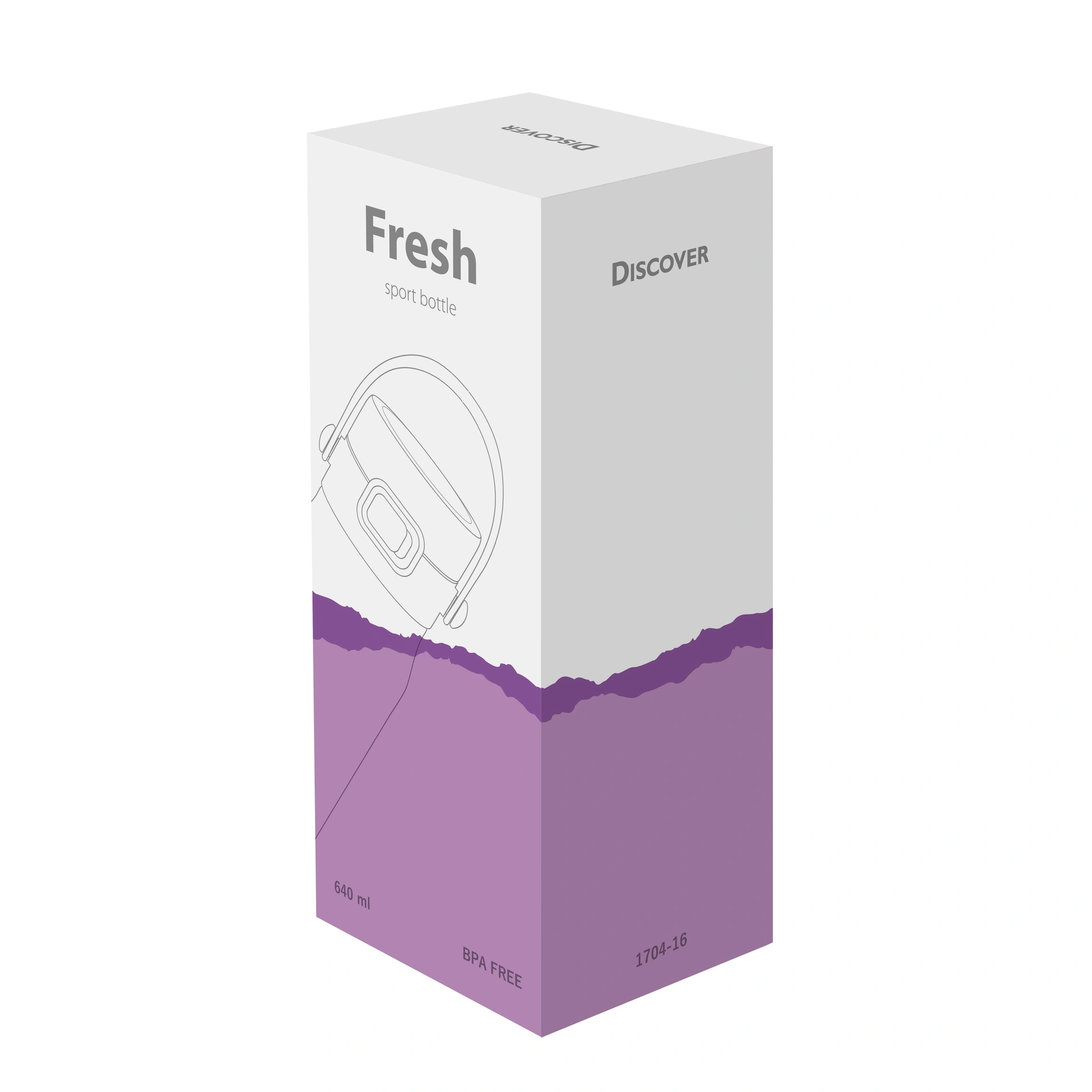 Пляшка для пиття Fresh, TM Discover - Фіолетовий