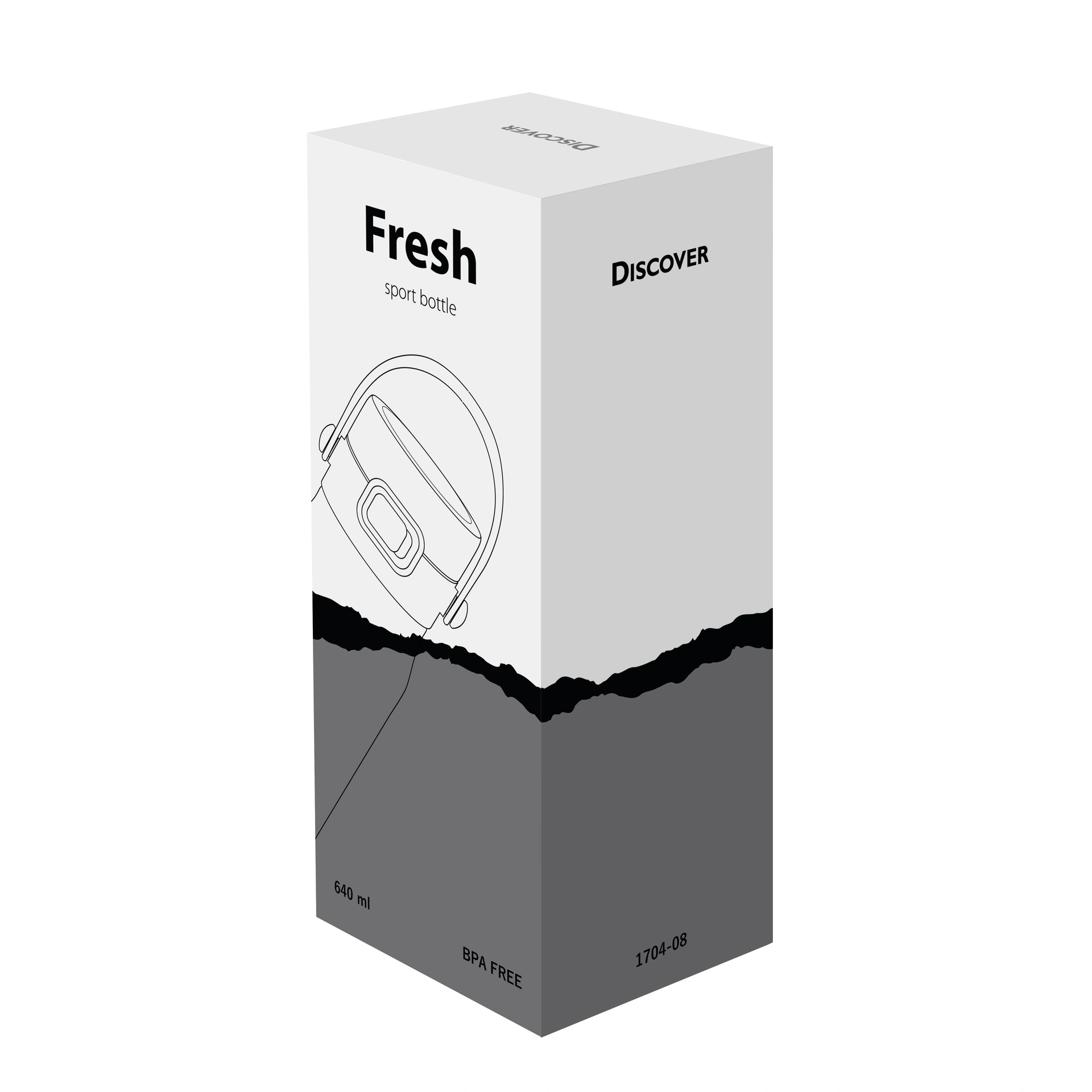 Пляшка для пиття Fresh, TM Discover - чорний