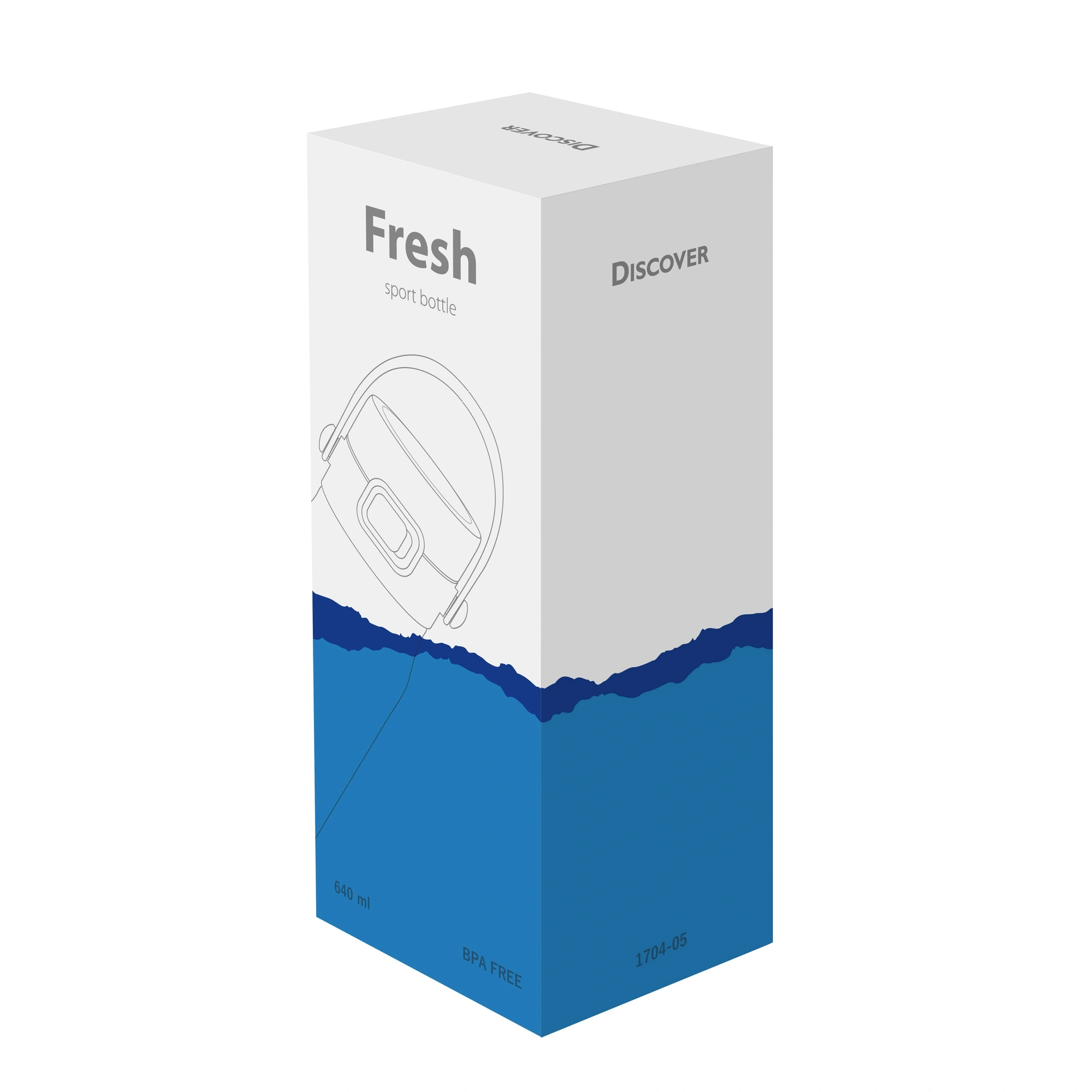Пляшка для пиття Fresh, TM Discover - синій