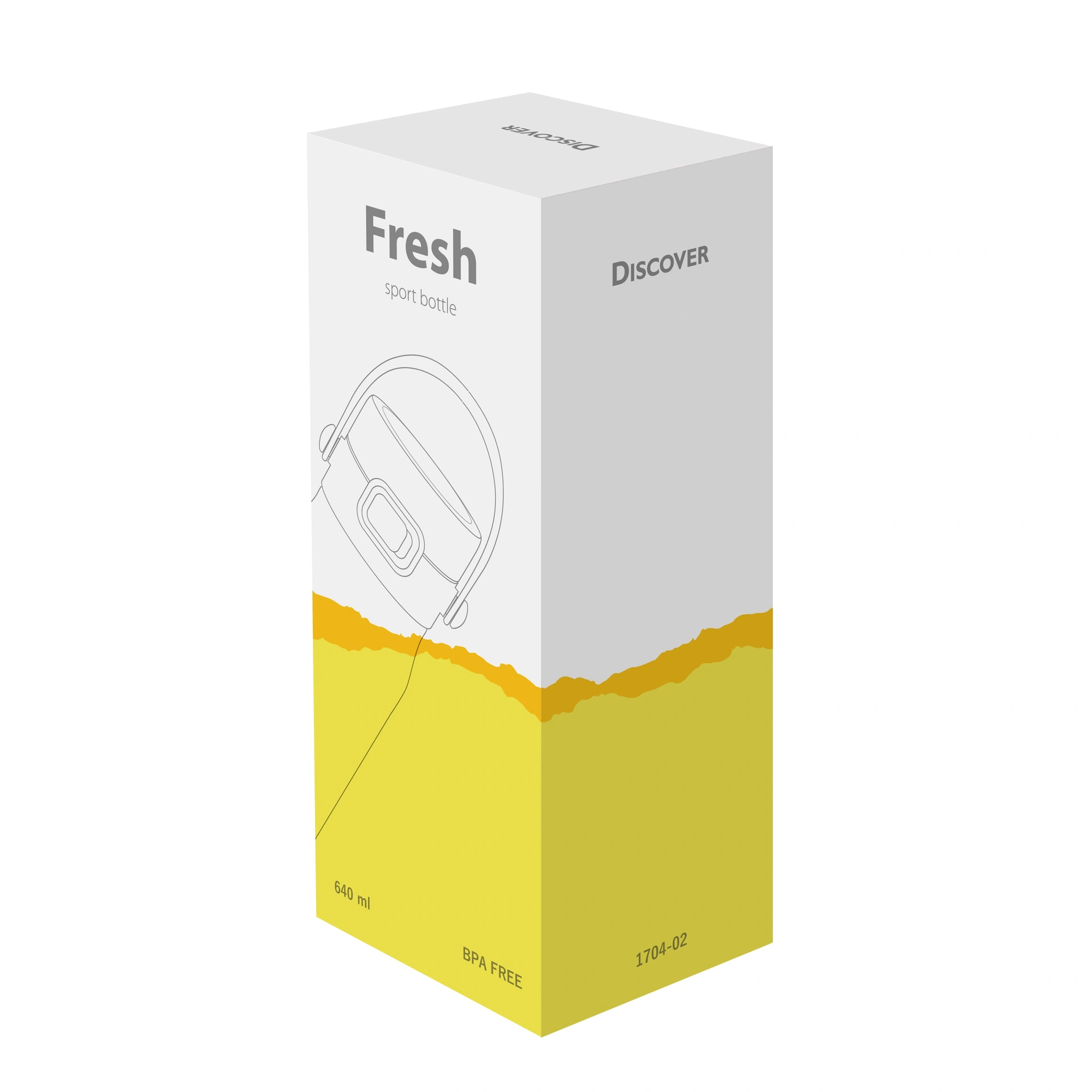 Пляшка для пиття Fresh, TM Discover - жовтий