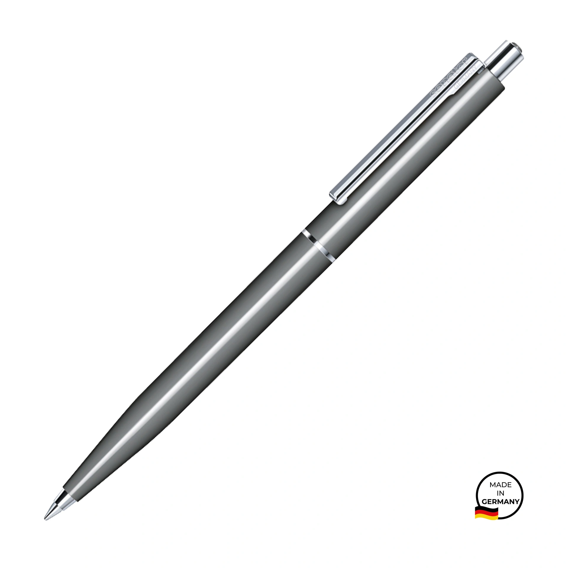 Ручка кулькова, пластикова Point Polished, ТМ Senator - cool grey 9
