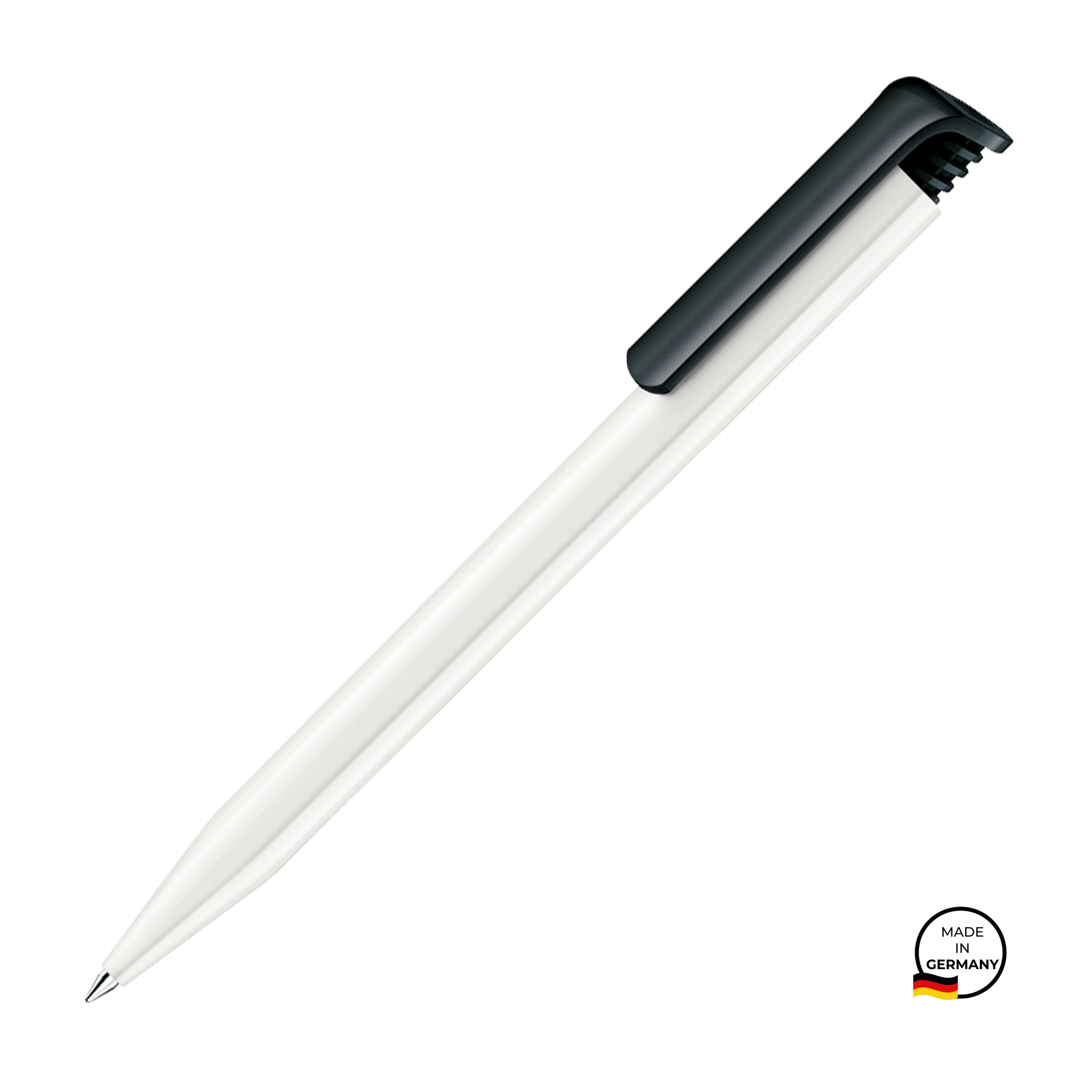 Ручка кулькова, пластикова Super Hit Polished Basic, ТМ Senator - white/black