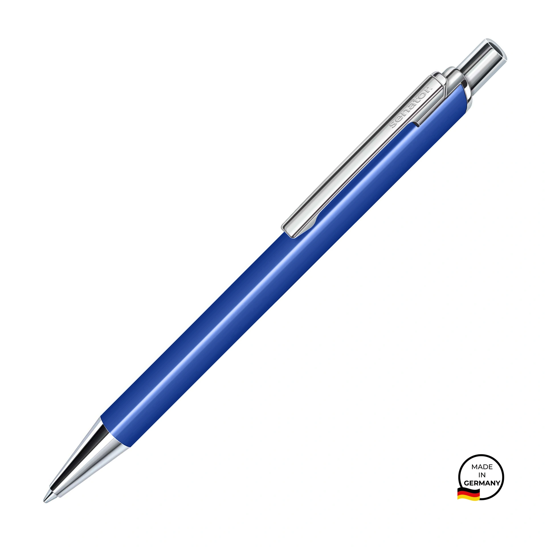 Ручка кулькова металева Arvent Glossy, ТМ Senator - blue 7684