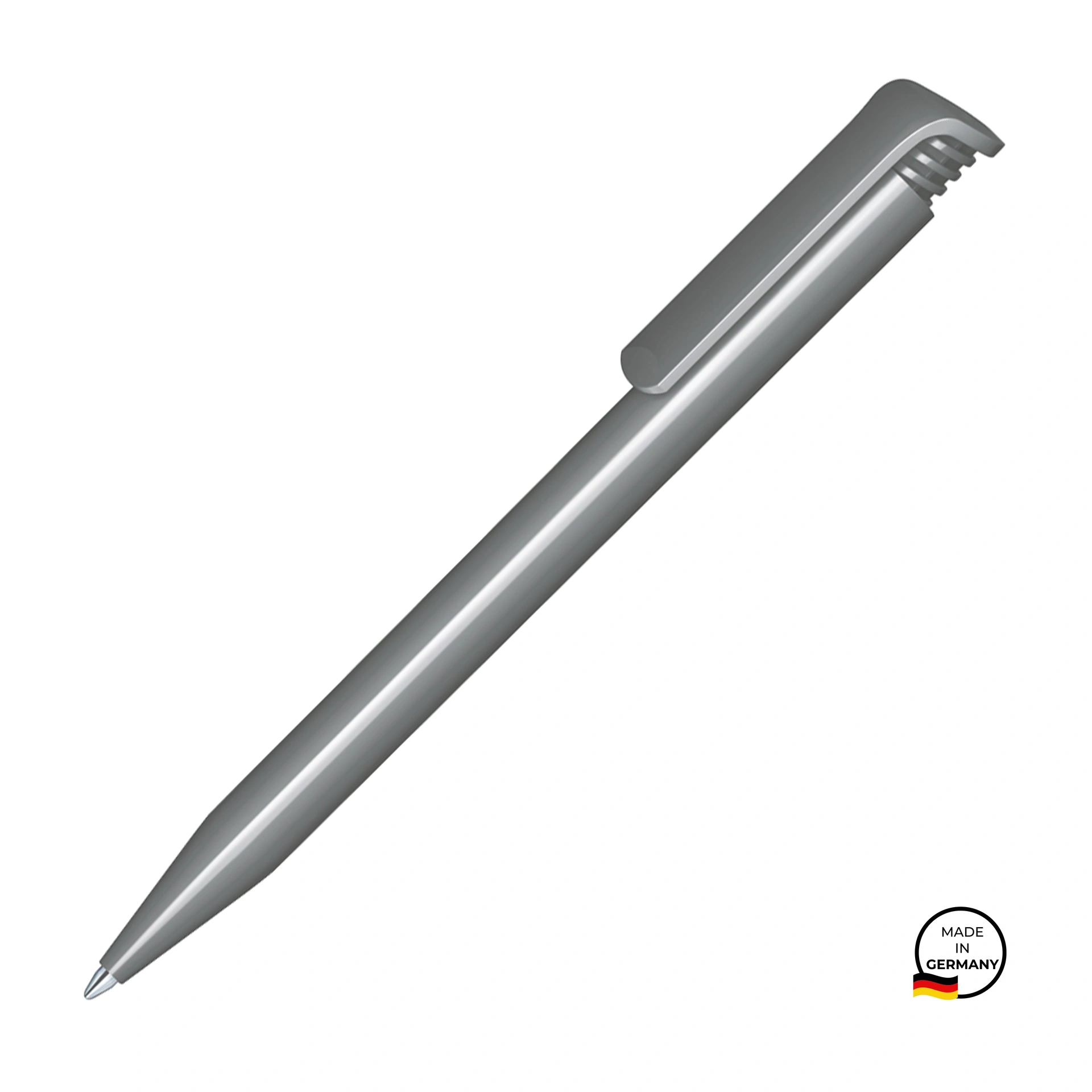 Ручка кулькова, пластикова Super Hit Polished, ТМ Senator - grey 445