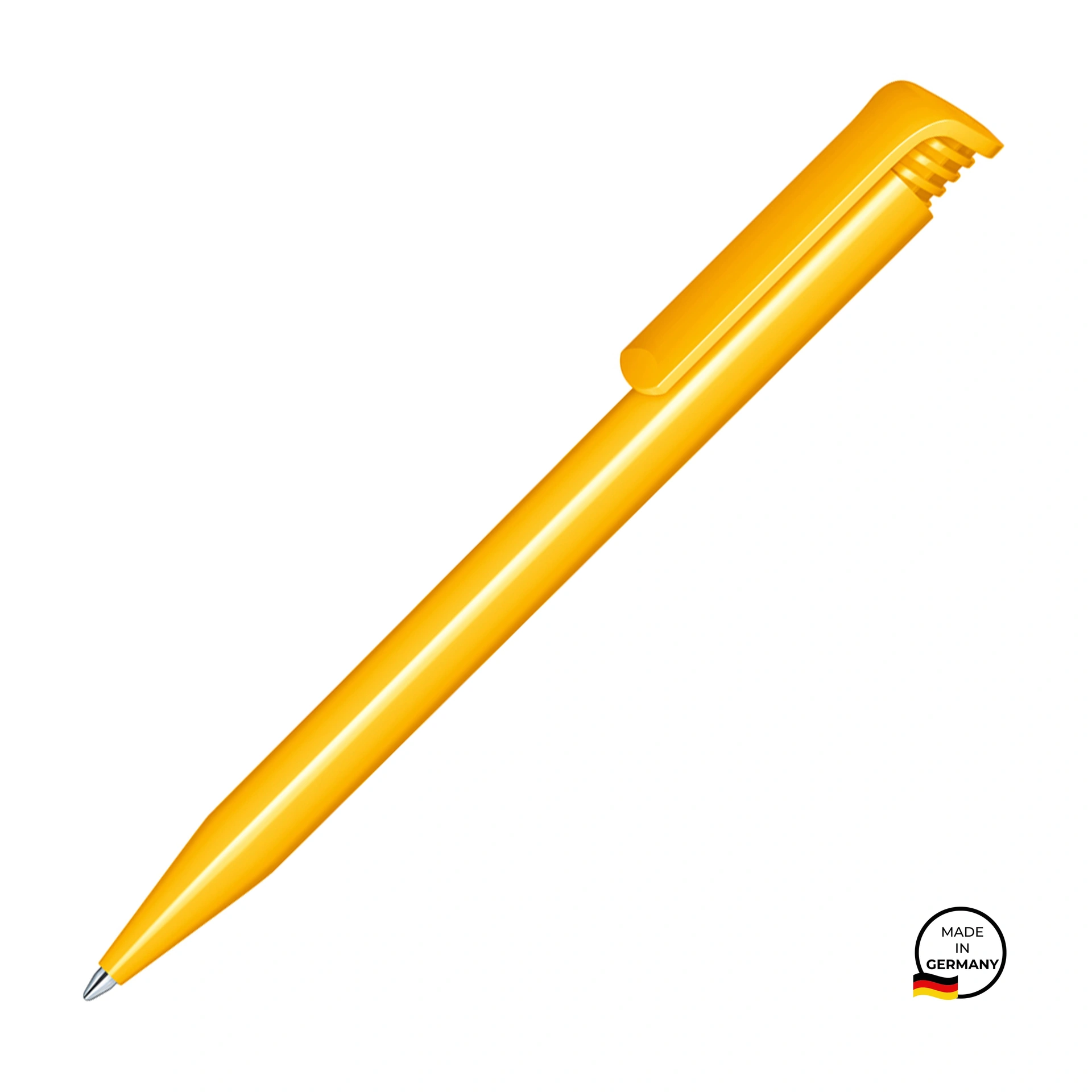 Ручка кулькова, пластикова Super Hit Polished, ТМ Senator - yellow 7408