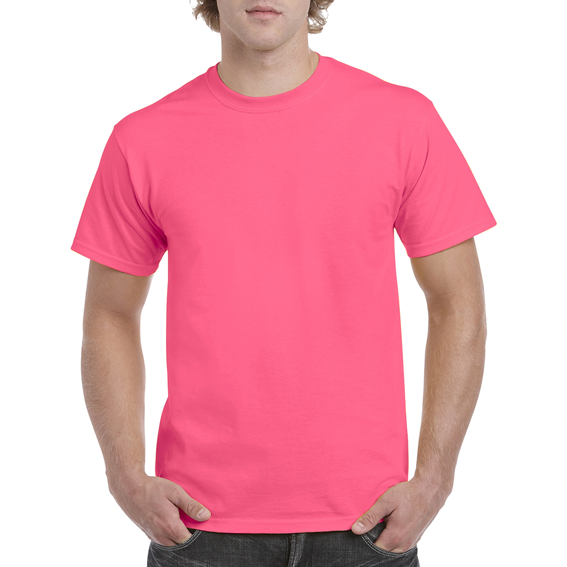 Футболка Heavy Cotton 180 - safety pink / 2XL