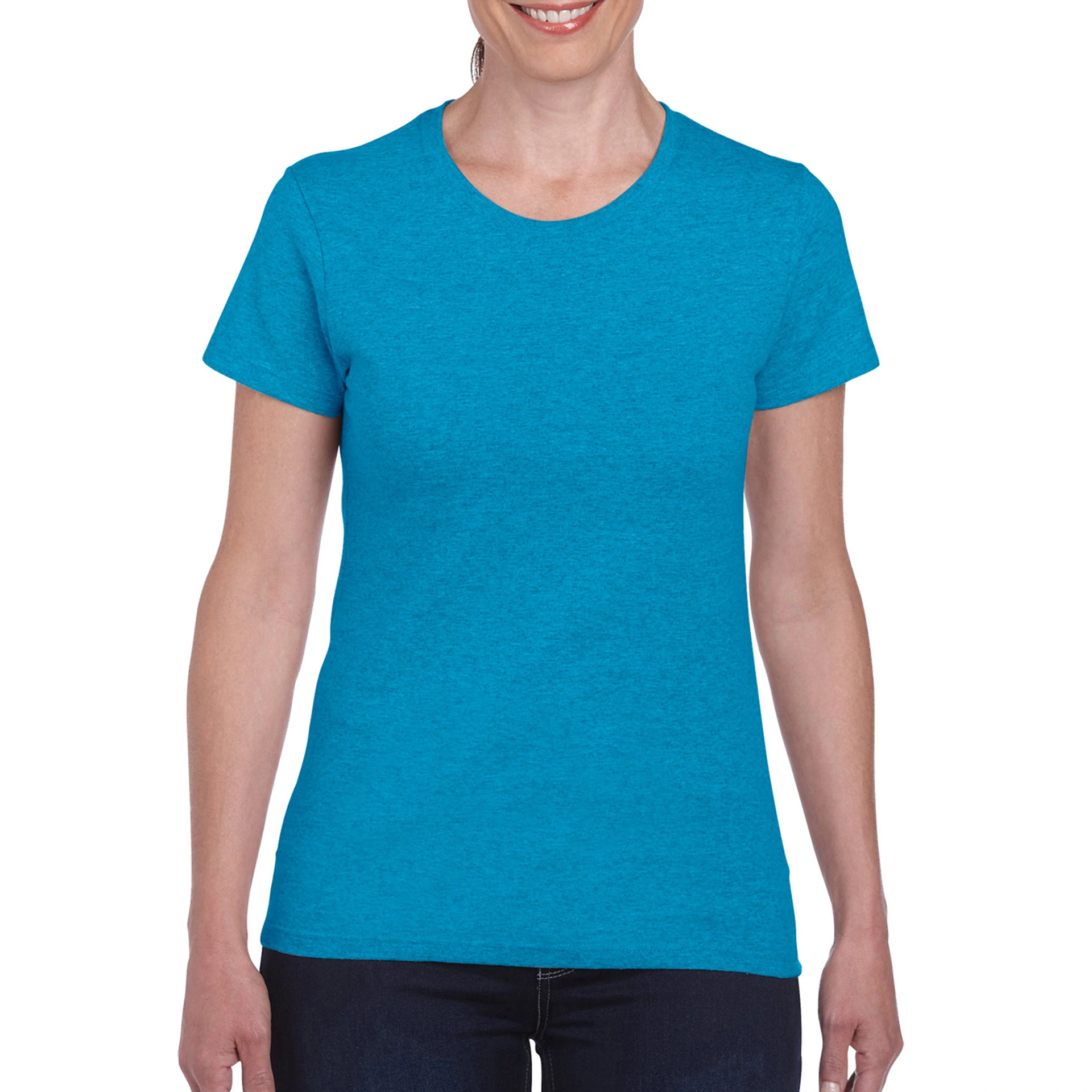 Футболка жіноча Heavy Cotton 180 - heather sapphire / 2XL