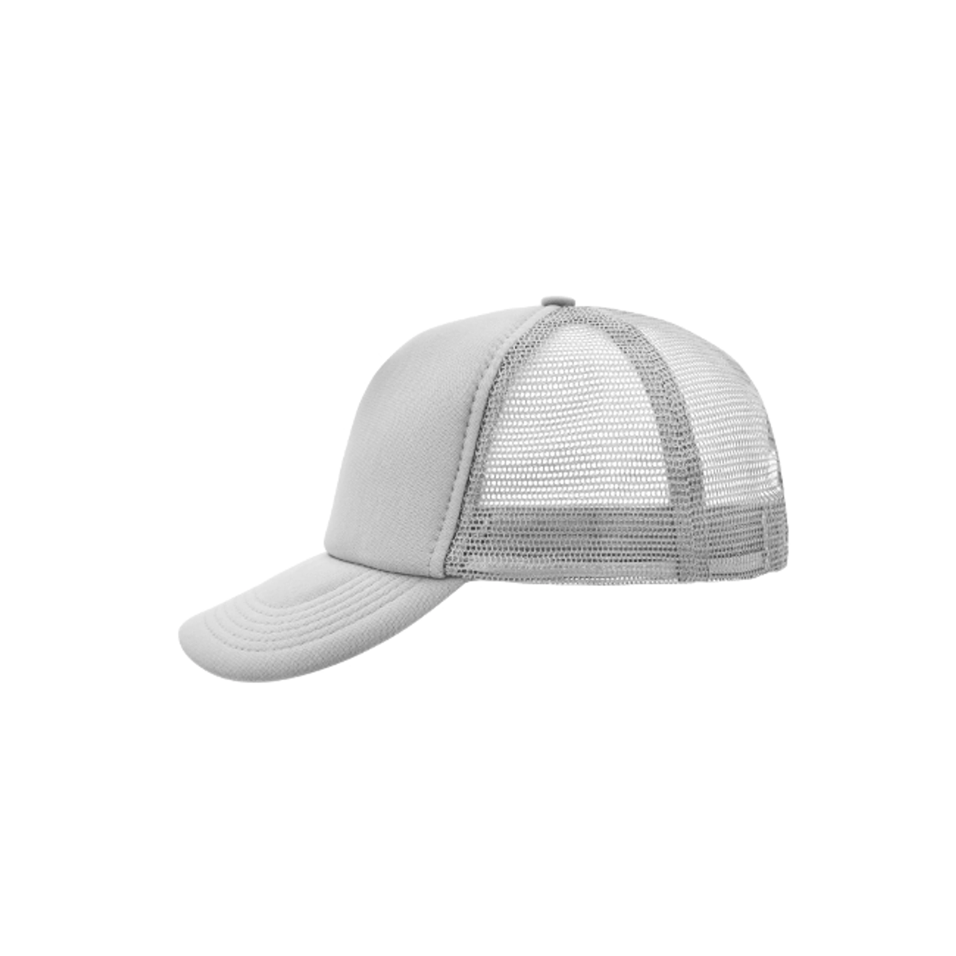Кепка 5-панельна сітчаста, Mesh Cap - Білий / Сірий (MB070XLHZZZ9)