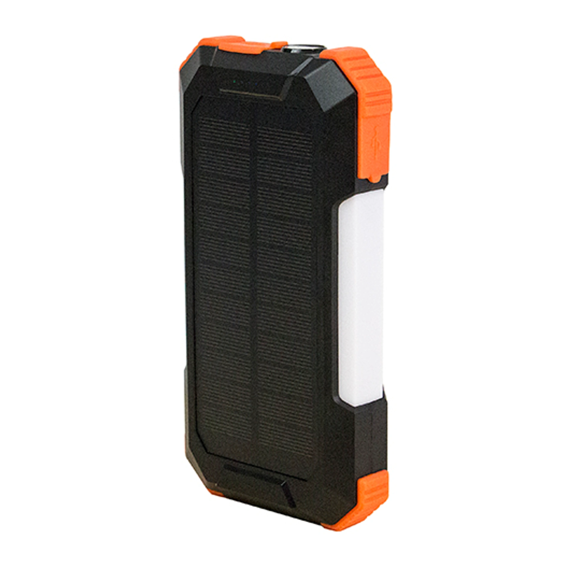 Павербанк 20 000Mah/74Wh з сонячною панеллю, LED ліхтарем та світильником. Бездротова зарядка 15W, карабін та подовжений кабель Type-C, VEXOR
