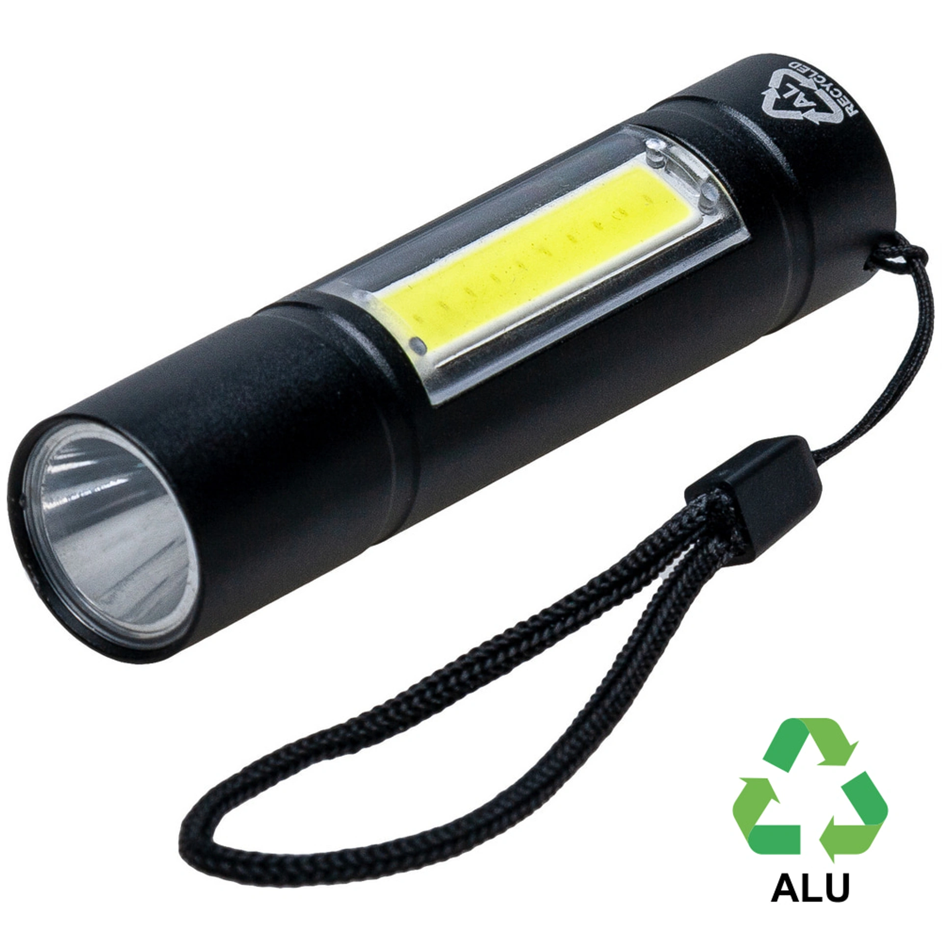 Ліхтарик 'Sami' COB-LED з переробленого алюмінію