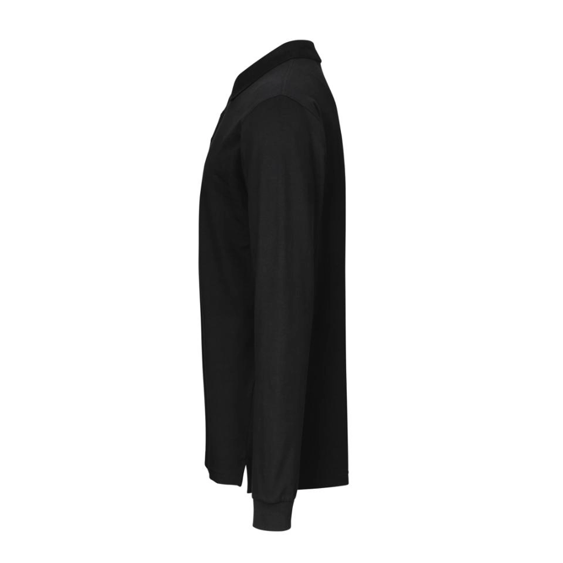 Лонгслів поло чоловіча ID Stretch - Чорний / 3XL