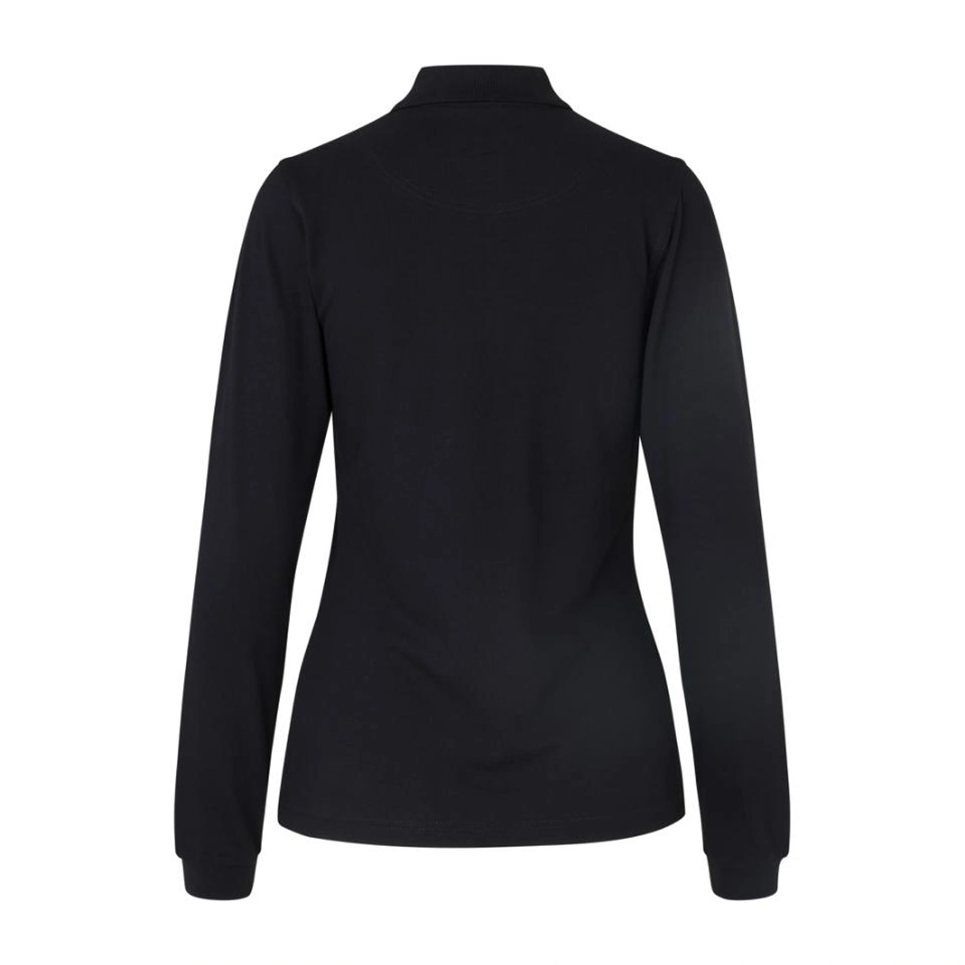 Лонгслів поло жіноча ID Stretch - Чорний / 3XL