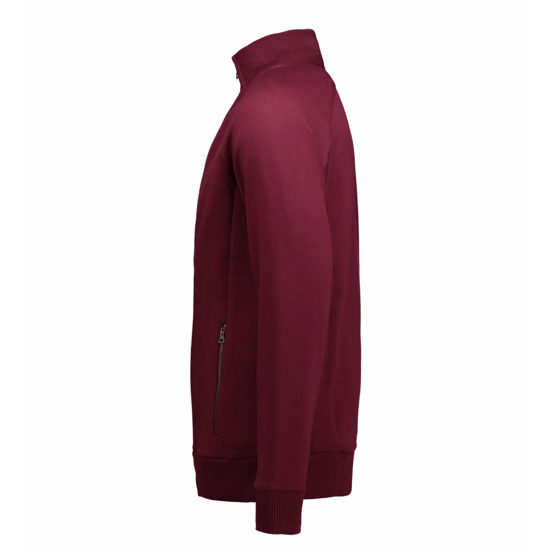 Світшот на блискавці чоловічий ID Full Zip - Бордовий / 3XL