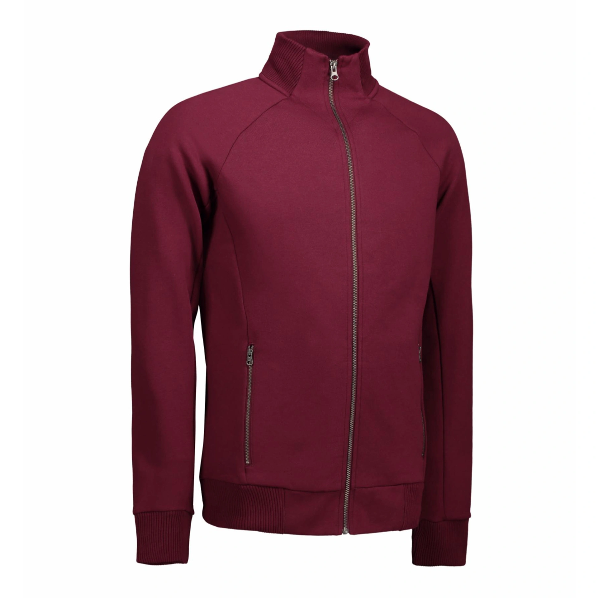 Світшот на блискавці чоловічий ID Full Zip - Бордовий / 3XL