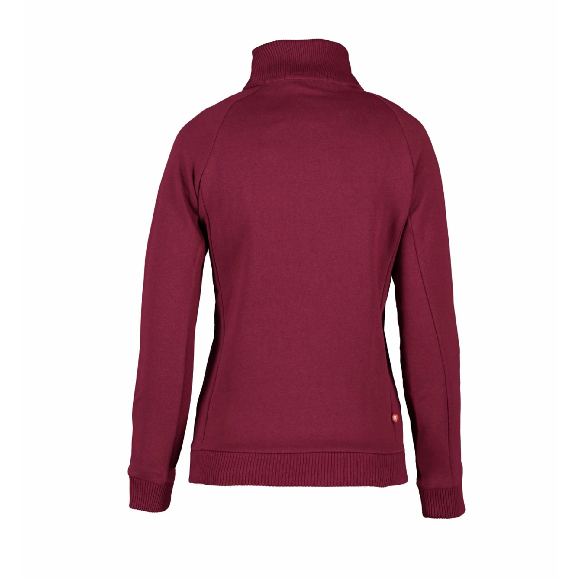 Світшот на блискавці жіночий ID Full Zip - Бордовий / 3XL