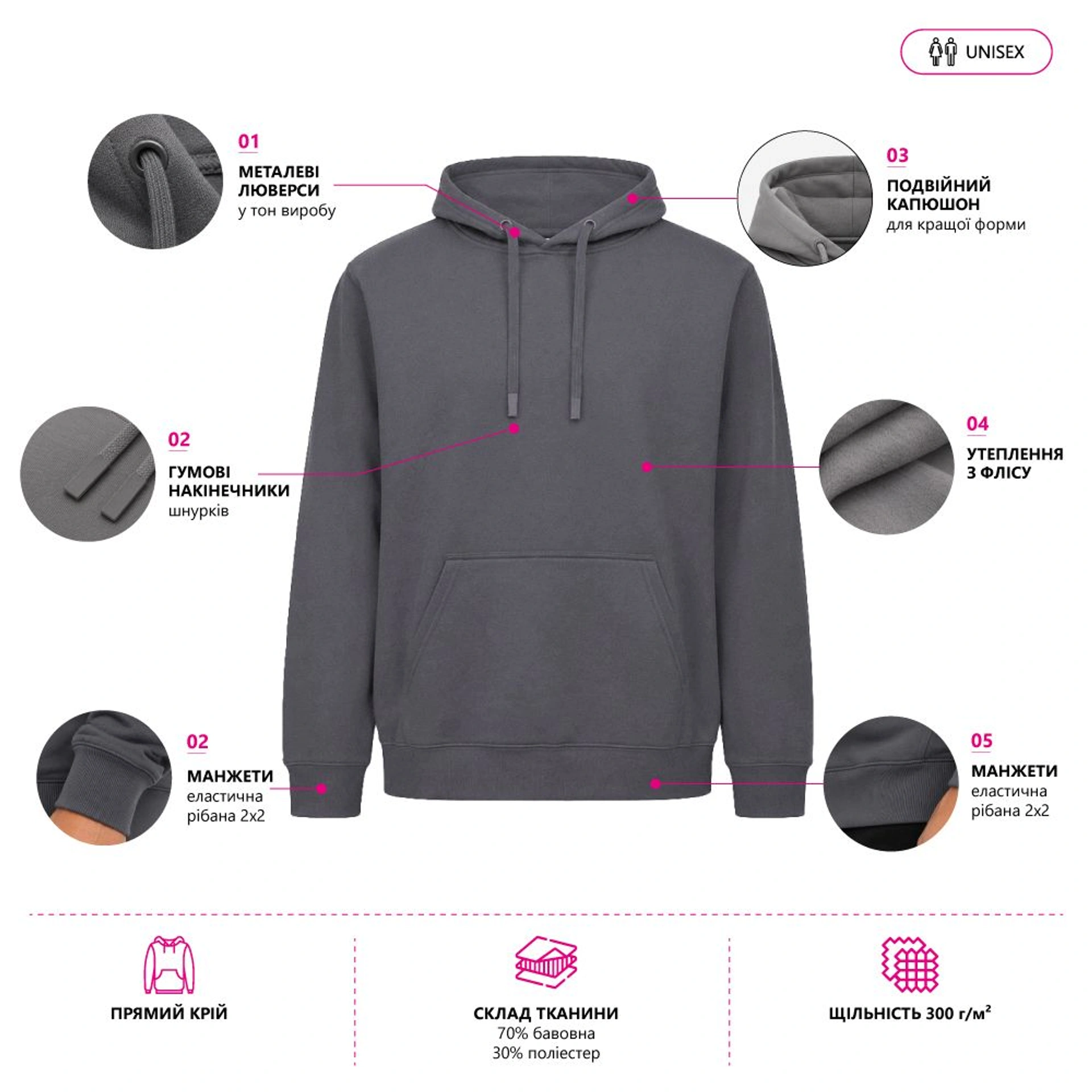 Худі Nikibo Essential - Темно-зелений / 3XL