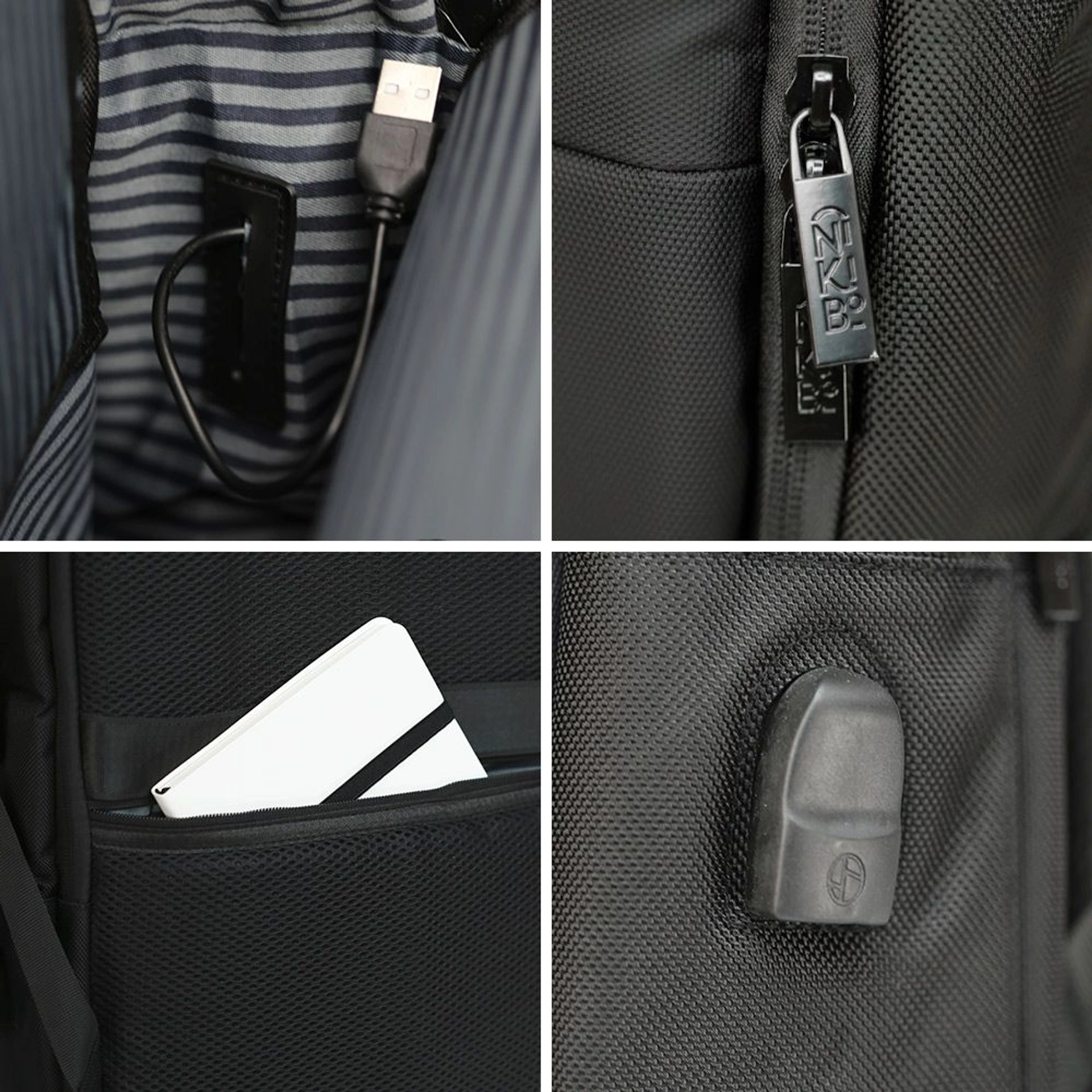 Рюкзак для ноутбука Nikibo Pioneer - Чорний