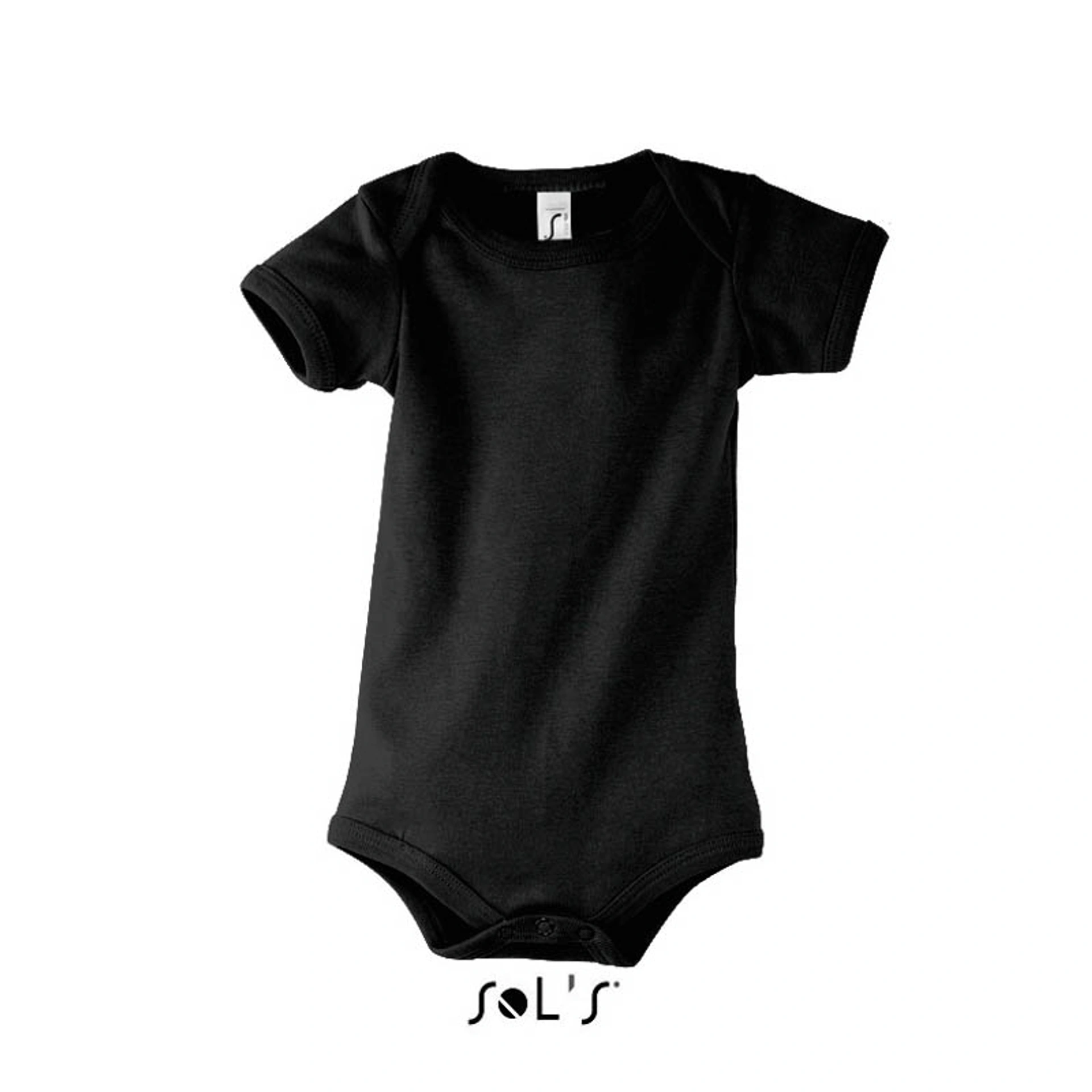 Боді дитячий SOL'S Bambino - Чорний / 3/6M