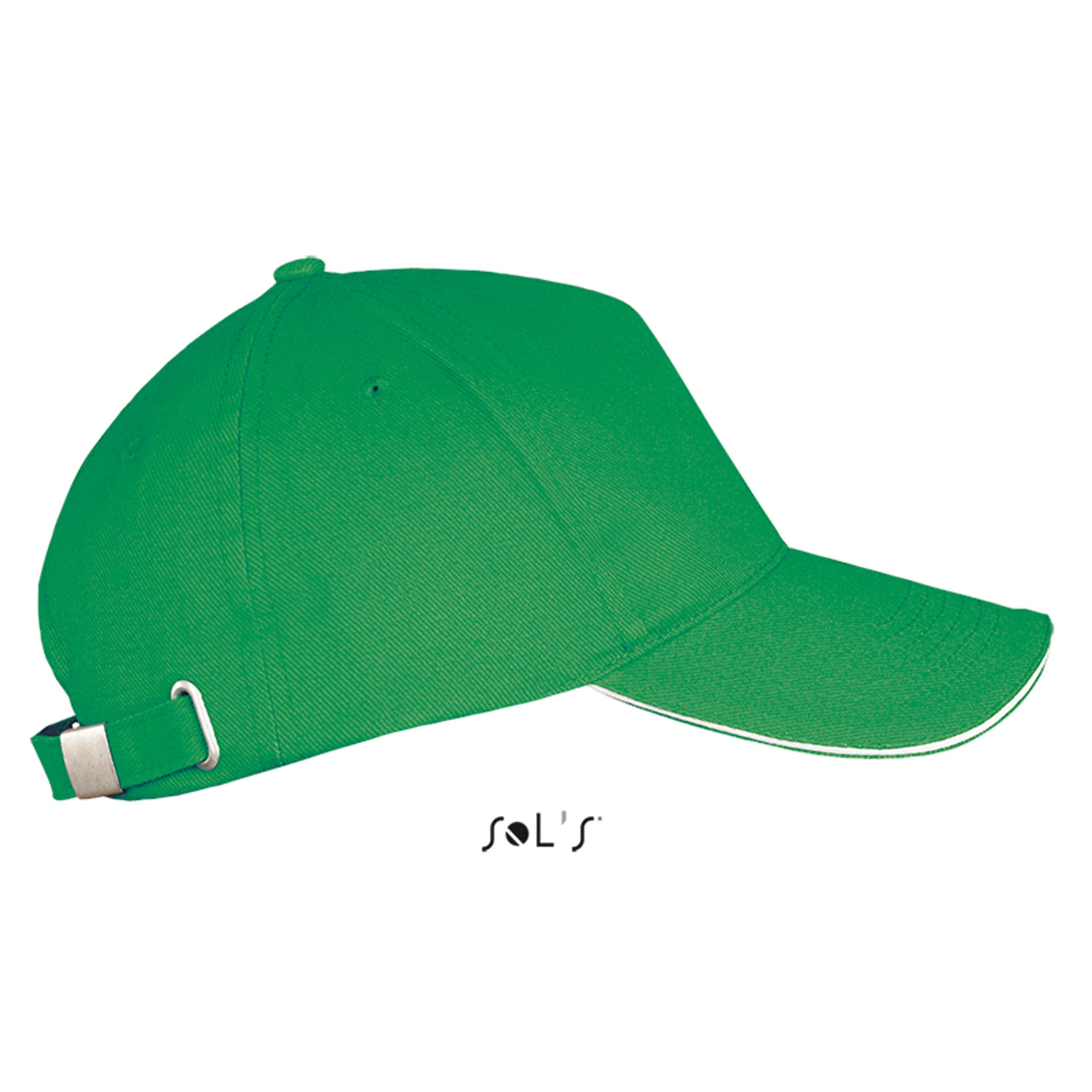 Кепка SOL'S Long Beach - Яскраво-зелений / білий