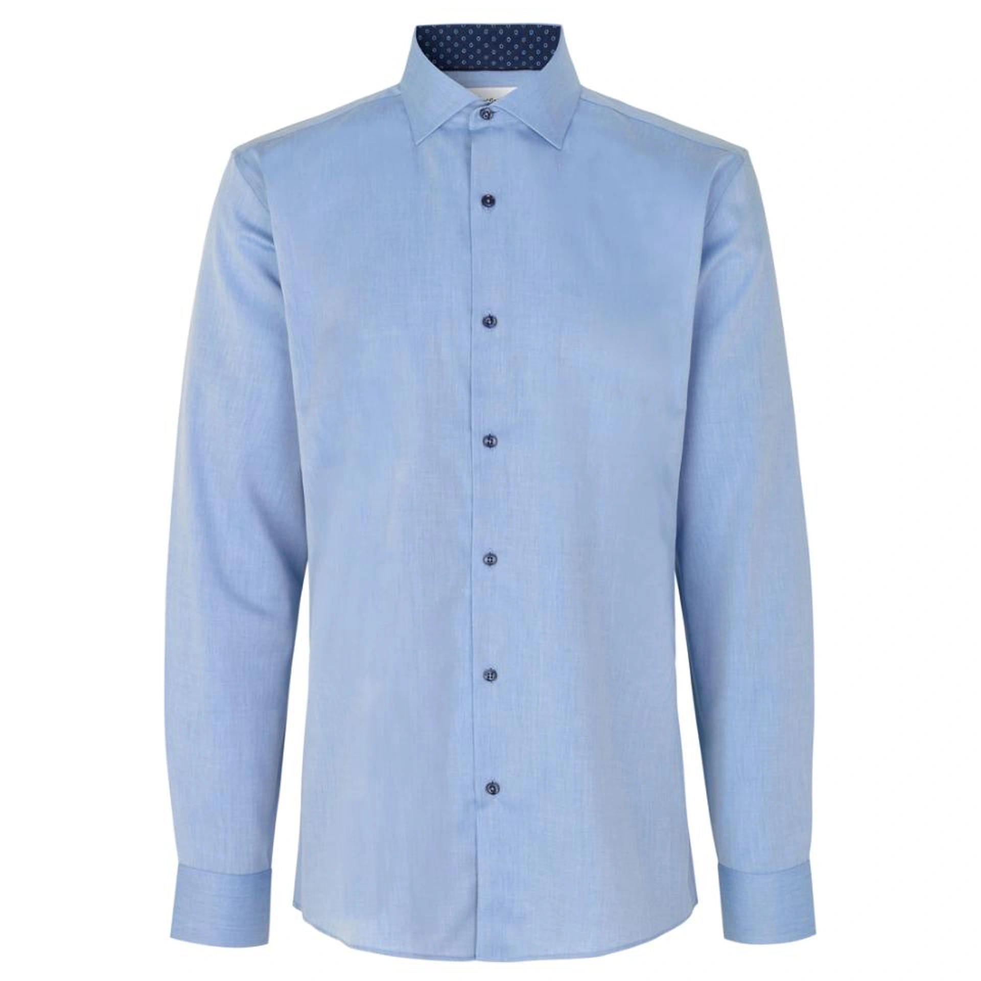 Сорочка чоловіча Seven Seas Fine Twill Virginia slim - Блакитний / 2XL