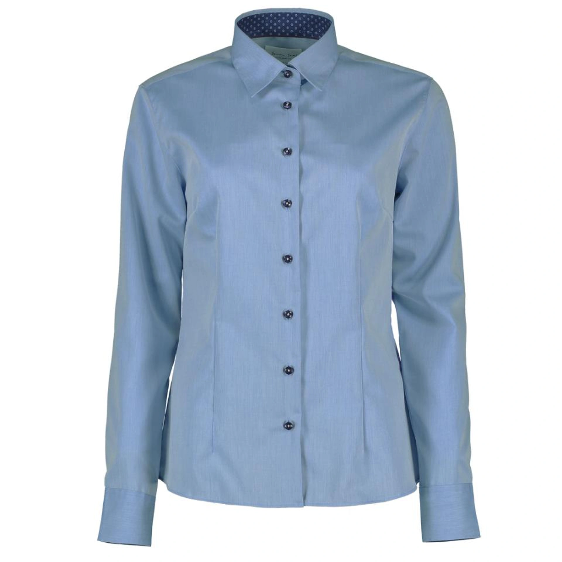 Сорочка жіноча Seven Seas Fine Twill Virginia Modern Fit - Блакитний / 2XL